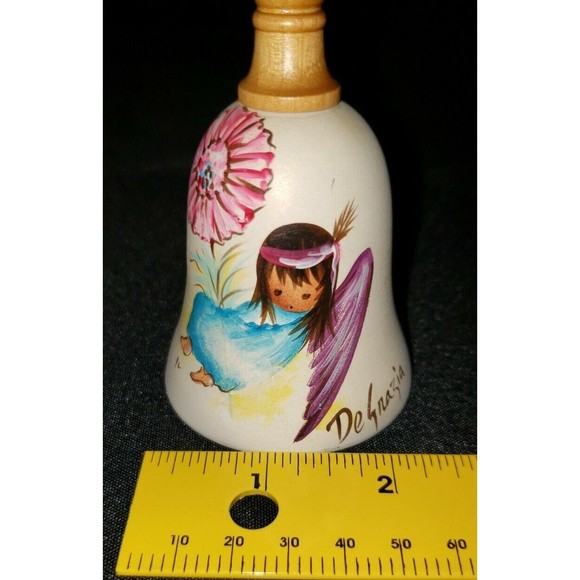 Ted DeGrazia Indian Angel Girl Pottery Bell Southwest Native Culture 70s Signed - Picture 6 of 9